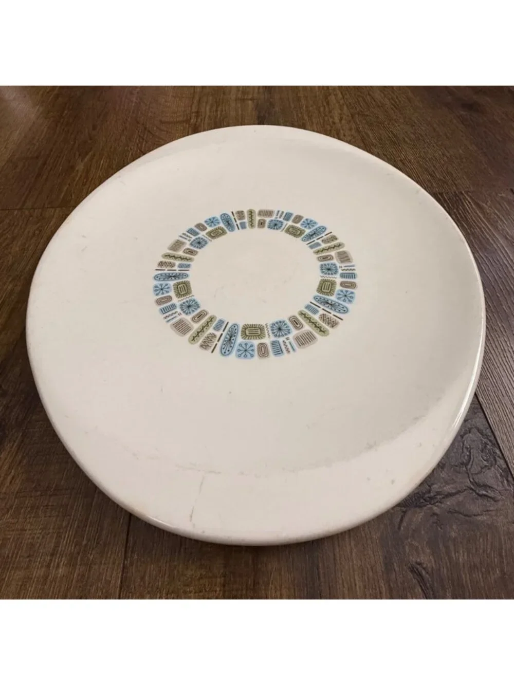 Dura-Gloss Temporama Canonsburg Pottery MCM Atomic Pattern Serving Platter